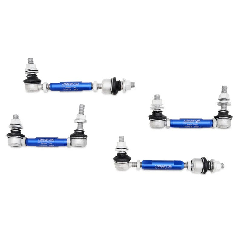 SuperPro heavy-duty adjustable sway bar end link set TRCLNKSET11 for Toyota 4Runner, FJ Cruiser, and Lexus GX