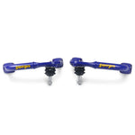 SuperPro TRC6670 front upper control arms with blue bushings and heavy-duty ball joints for Ford F-150 and Expedition.