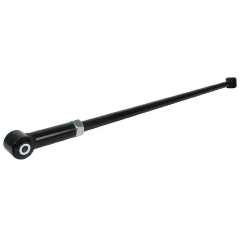SuperPro heavy-duty adjustable steel Panhard rod with blue polyurethane bushings and forged ends