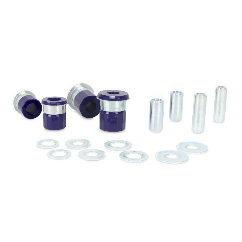 SuperPro polyurethane inner fore and aft bushing set for front lower control arms.
