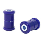 SuperPro SPF0637K blue polyurethane front lower inner forward control arm bushings for Volvo 240 and 260 series.
