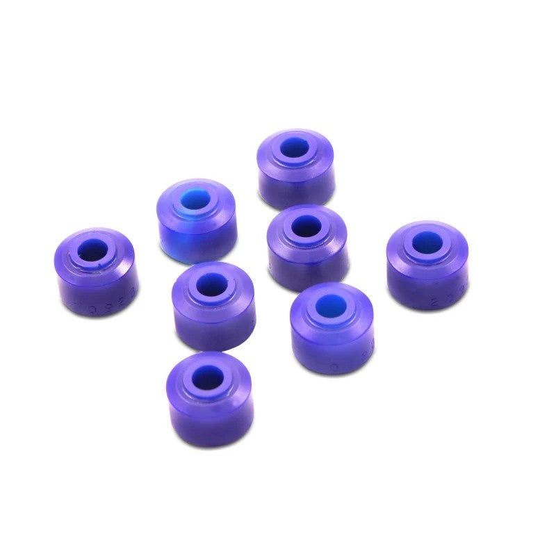 SuperPro polyurethane front sway bar link bushing kit with mounting hardware and washers.