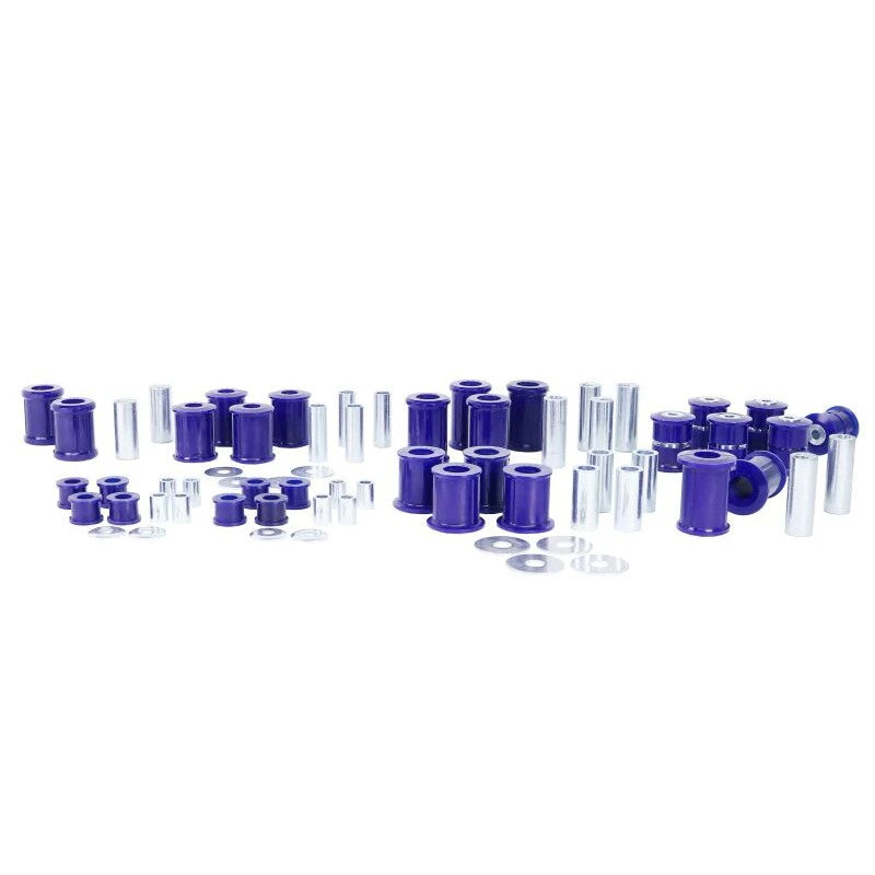 SuperPro KIT132NAK alignment-adjustable polyurethane bushing kit with offset bushings for 1990-1997 Mazda Miata.