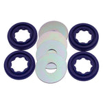 Blue SuperPro polyurethane rear subframe insert bushings for Toyota Supra and Lexus SC300/SC400.