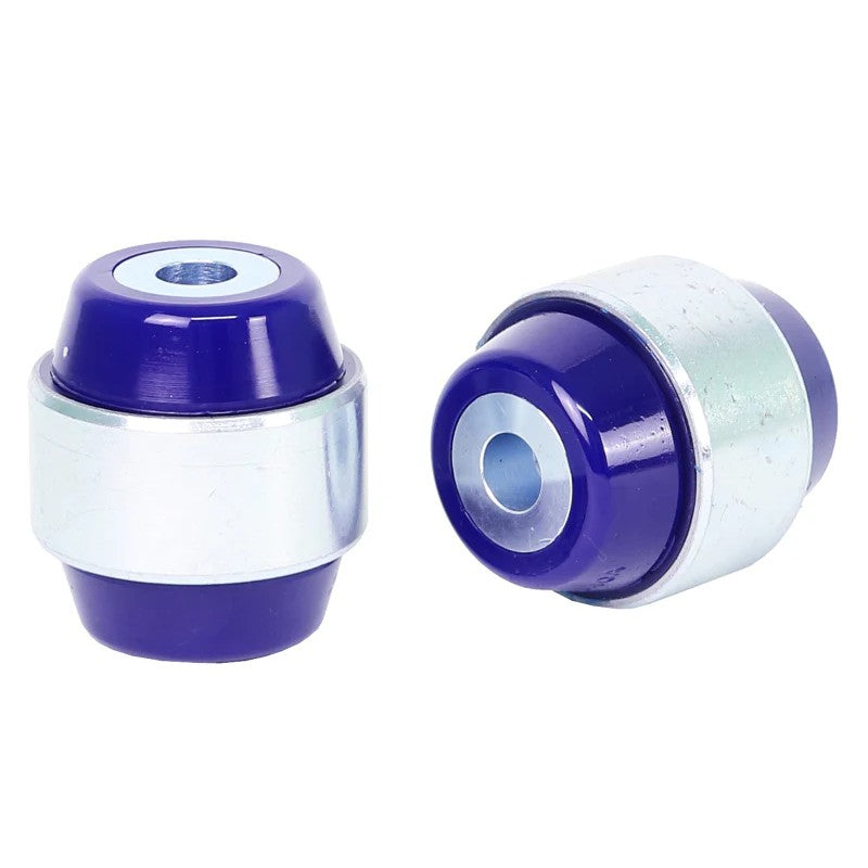 SuperPro SPF4094K front lower radius arm bushing kit with bushings and inner metal sleeves.