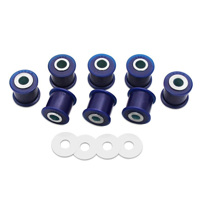 SuperPro polyurethane rear lateral arm and outer bushing kit for 1990-2008 Subaru and Saab models.