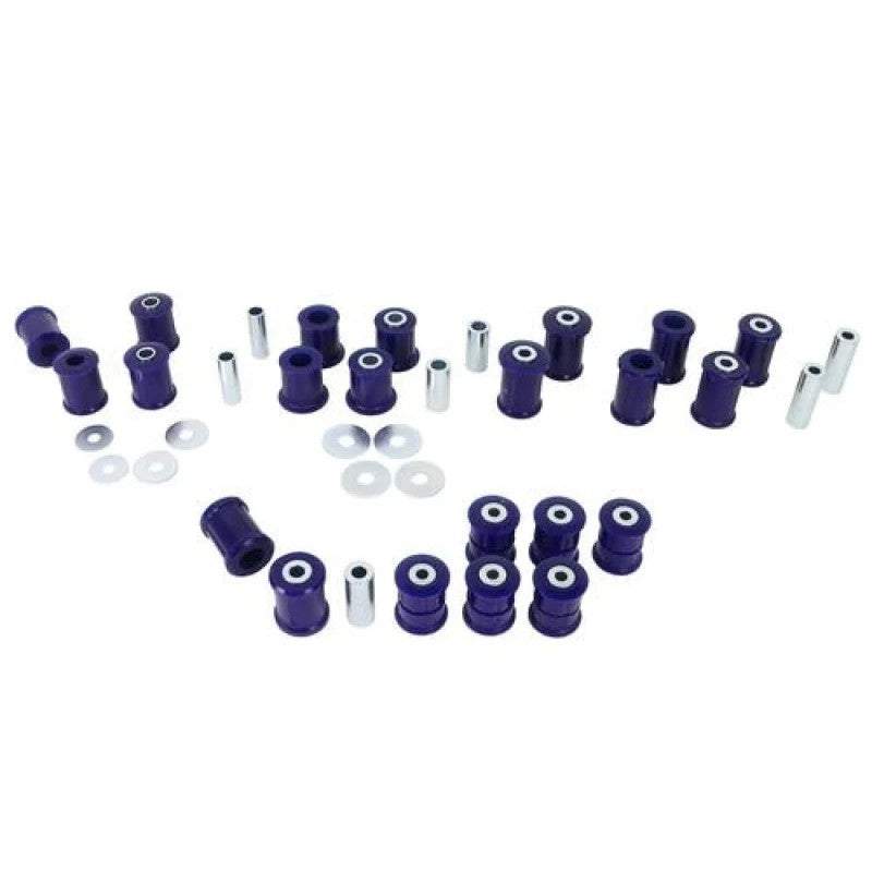 SuperPro KIT132NBK alignment-adjustable polyurethane bushing kit for 1999-2005 Mazda Miata NB suspension components.