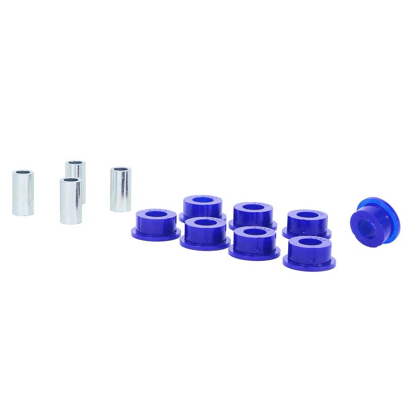 SuperPro polyurethane rear trailing arm bushing kit with steel crush tubes for 2000-2005 Toyota MR2 Spyder.