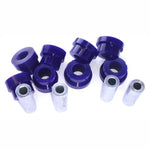 Blue SuperPro SPF3043K polyurethane rear upper inner control arm bushing set for 1998-2005 Lexus GS and IS models