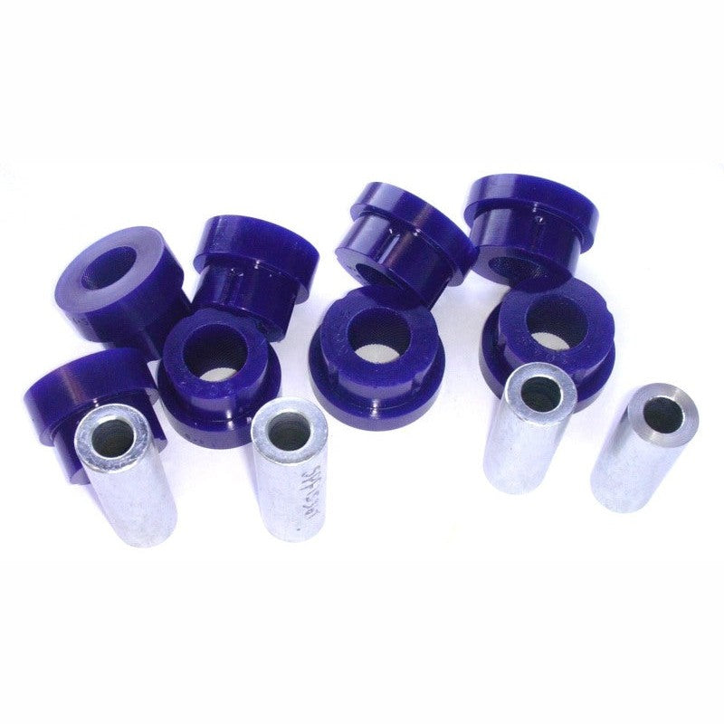 Blue SuperPro SPF3043K polyurethane rear upper inner control arm bushing set for 1998-2005 Lexus GS and IS models