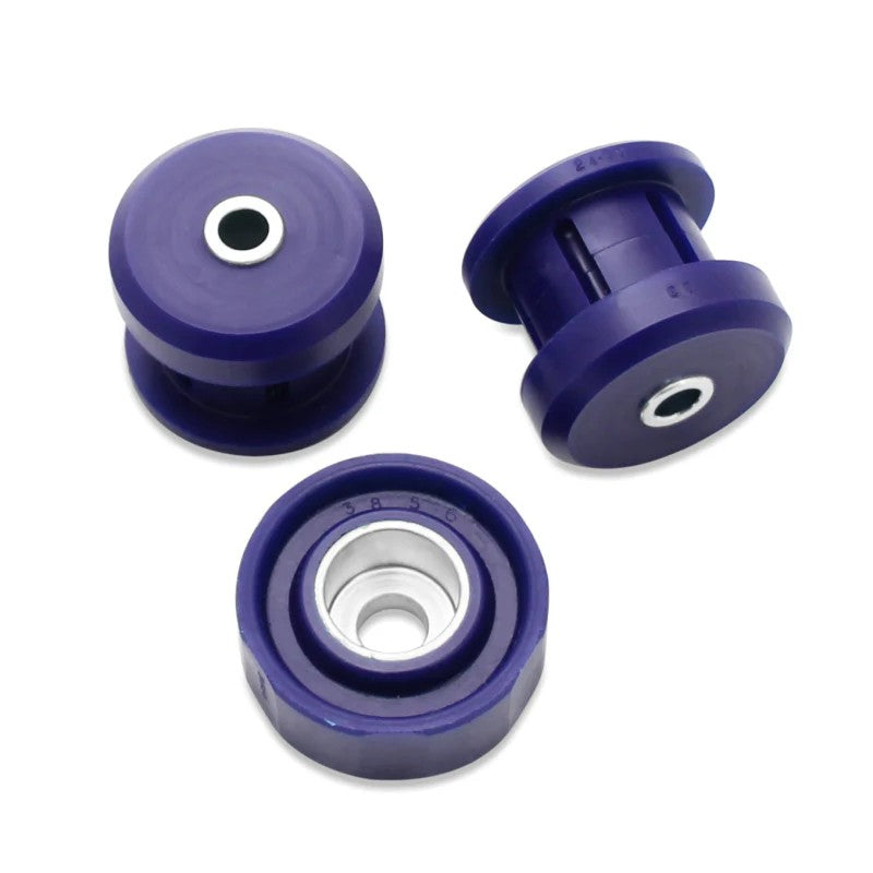 SuperPro SPF3849K blue polyurethane rear differential pinion and subframe mounting bushing kit