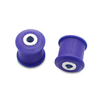SuperPro SPF2461K polyurethane rear lower trailing arm bushing kit with metal sleeves and assembly grease.