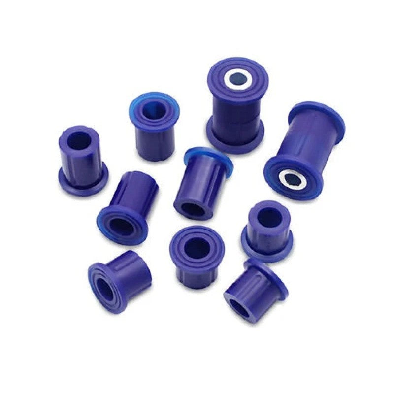 SuperPro KIT141K rear leaf spring and shackle bushing kit for Nissan Frontier and Xterra.