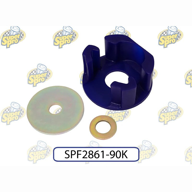 SuperPro SPF2861-90K Motorsport polyurethane rear lower pendulum mount insert for 2006-2009 Audi and Volkswagen vehicles.