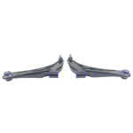 SuperPro TRC1023 front lower control arm set with pre-installed polyurethane bushings and ball joints