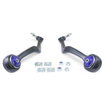SuperPro TRC1001E alloy front radius arms with pre-installed blue performance bushings and heavy duty ball joints