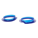 SuperPro blue polyurethane rear upper spring seat bushing set (SPF3247K) for Chevrolet and Pontiac vehicles.