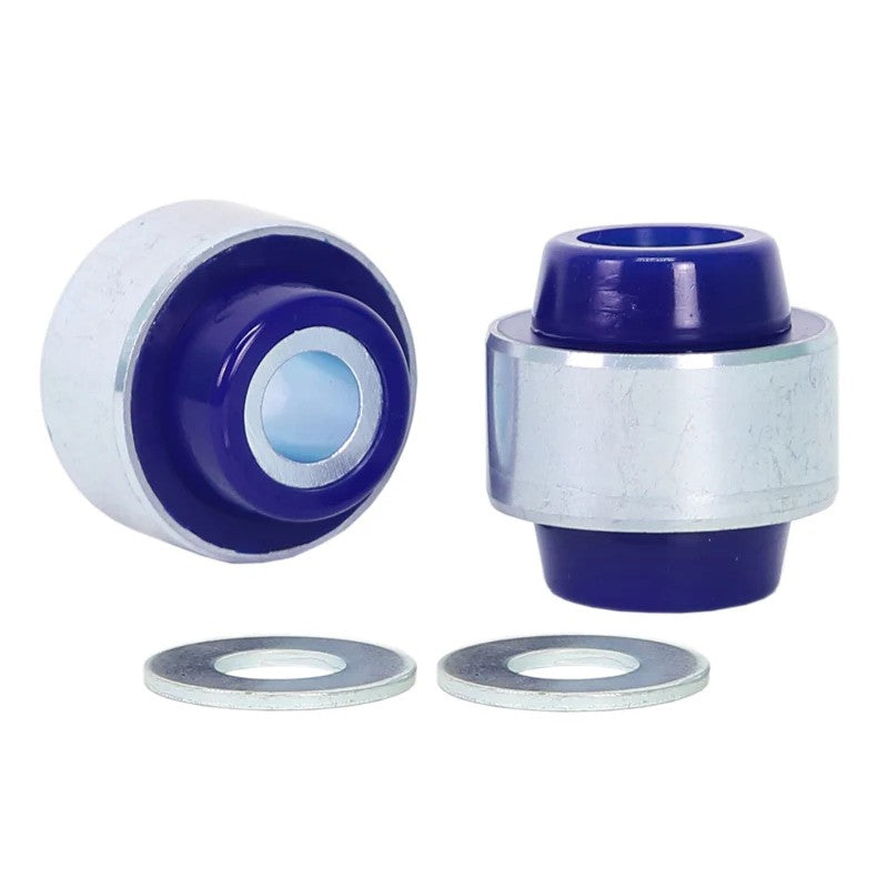 SuperPro SPF5110K polyurethane front lower inner rearward control arm bushing kit for Subaru.