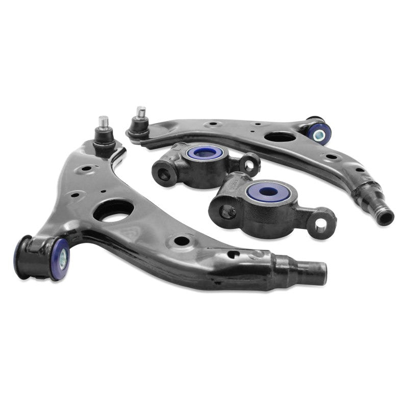 SuperPro front lower control arm set with pre-installed bushings and ball joints for Mazda 6 and CX-5
