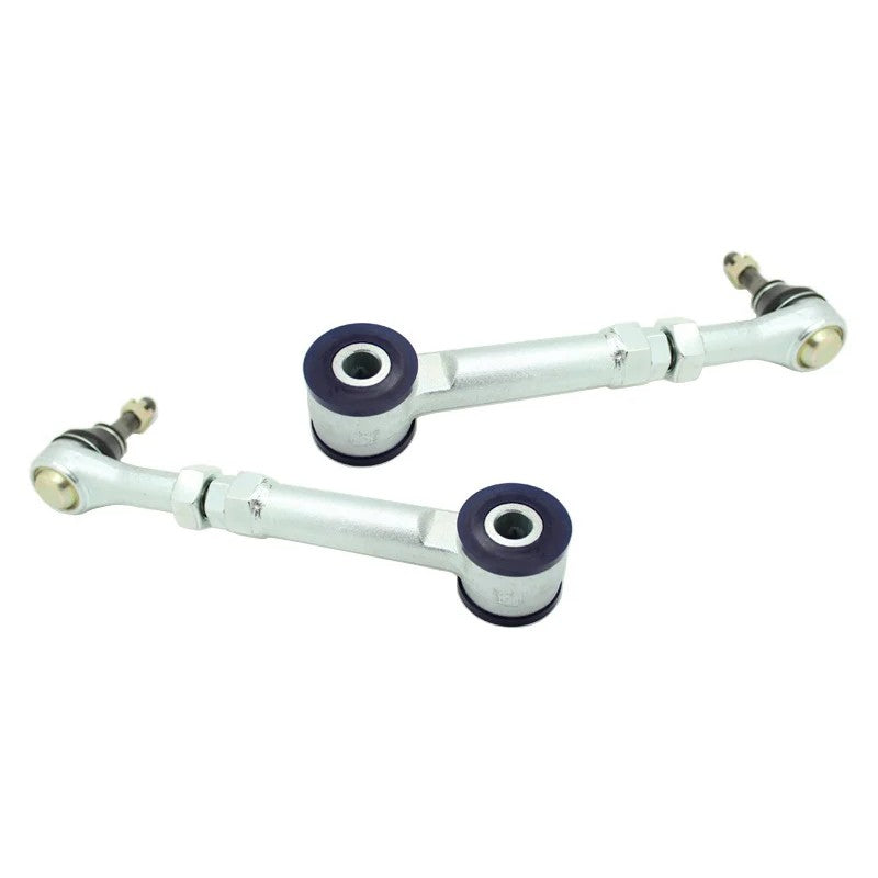 SuperPro TRC0007 heavy-duty adjustable rear toe arms for 2008-2025 Subaru, Toyota, and Scion models.