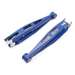 SuperPro TRC0011 rear lower camber adjustable control arm set with eccentric washers and mounting hardware.