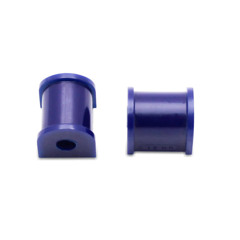SuperPro SPF0613-18K blue polyurethane 18mm rear sway bar mount bushings kit.
