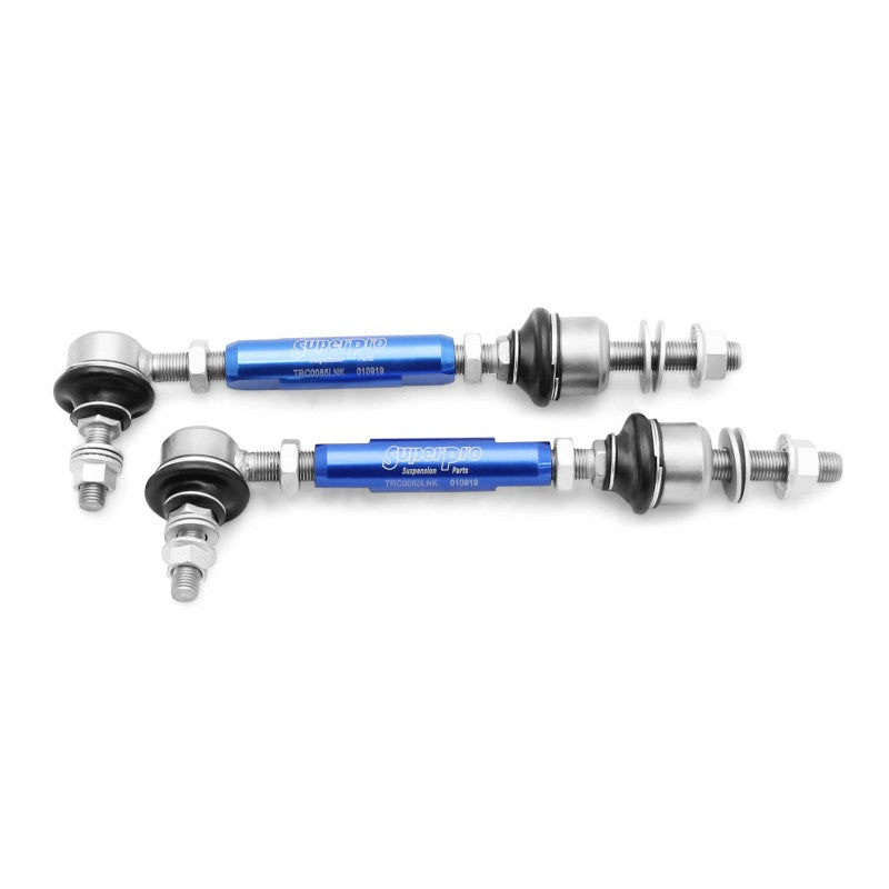 SuperPro TRC4305 heavy duty adjustable rear sway bar end link set for 2014-2017 Chevrolet SS