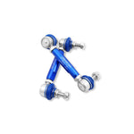 SuperPro TRC1085 heavy-duty adjustable rear sway bar end link set with 10mm studs and 6060-T5 alloy bodies.