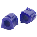 SuperPro SPF4396-24K polyurethane front 24mm sway bar mount bushing kit with internal grease retention grooves.