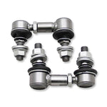 SuperPro TRC1225 heavy duty adjustable sway bar end links with 12mm studs and silver 6060-T5 alloy bodies