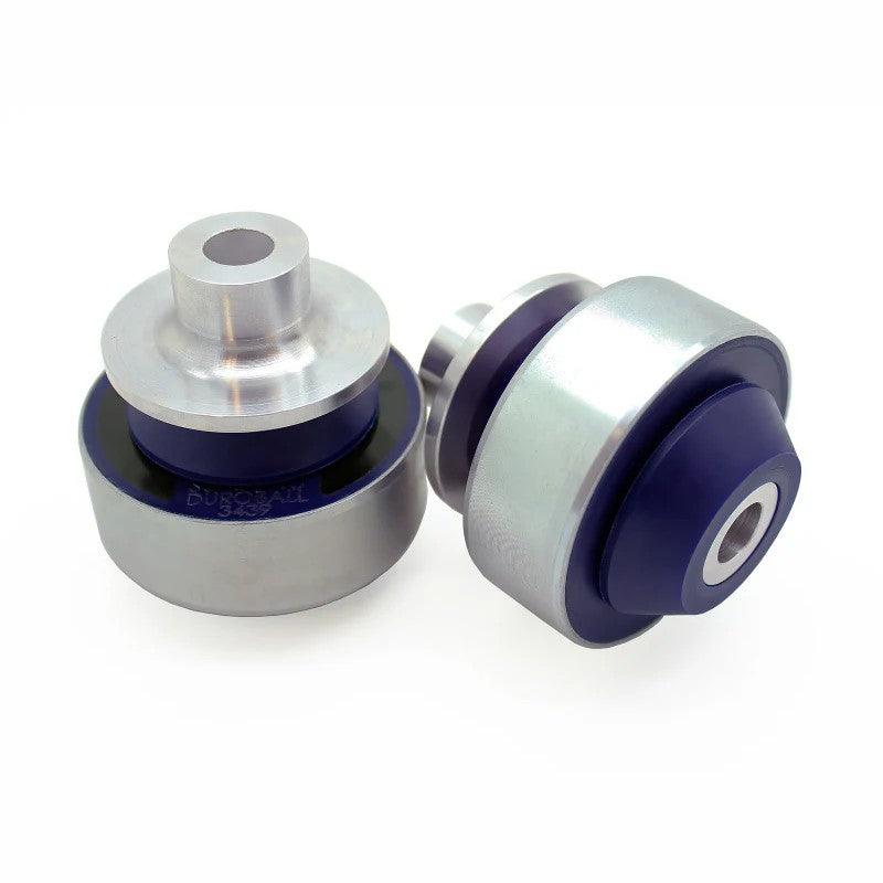 SuperPro DURO4425K DuroBall front lower inner control arm bushing kit featuring polyurethane-encased spherical bearings.