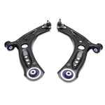 SuperPro TRC1071 fully assembled front lower control arms with preinstalled polyurethane bushings and ball joints.