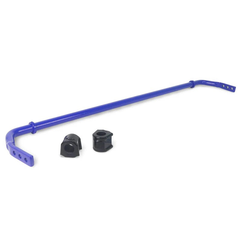 Blue powder-coated 22mm SuperPro Roll Control adjustable rear sway bar for 2022-2025 Subaru WRX