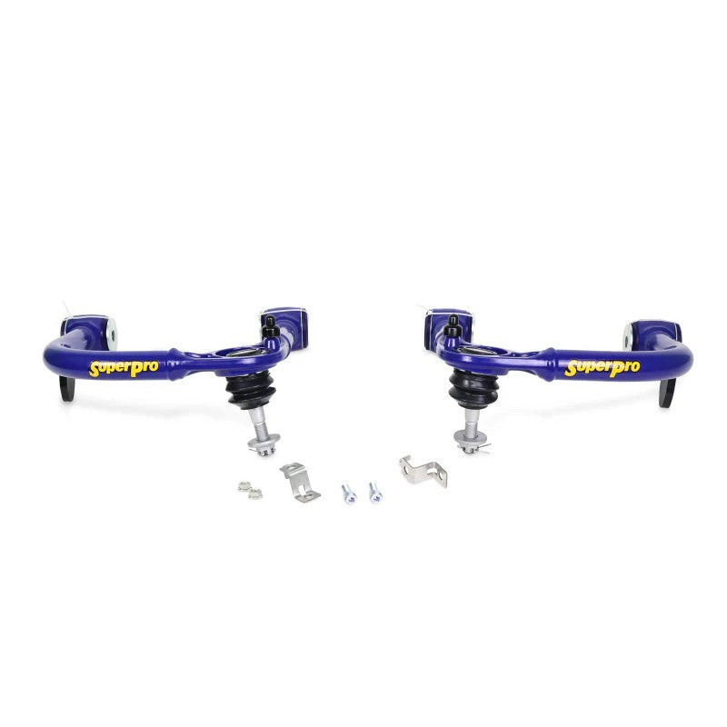 SuperPro TRC6715 fixed offset upper control arms with heavy-duty ball joints for 2024-2026 Toyota and Lexus trucks.