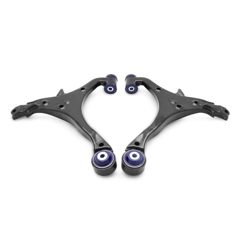SuperPro TRC1094 front lower control arm set with pre-installed bushings and ball joints for 2002-2006 Honda CR-V.