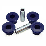 SuperPro SPF4571K blue polyurethane rear leaf spring eye bushing kit for heavy-duty truck suspension.