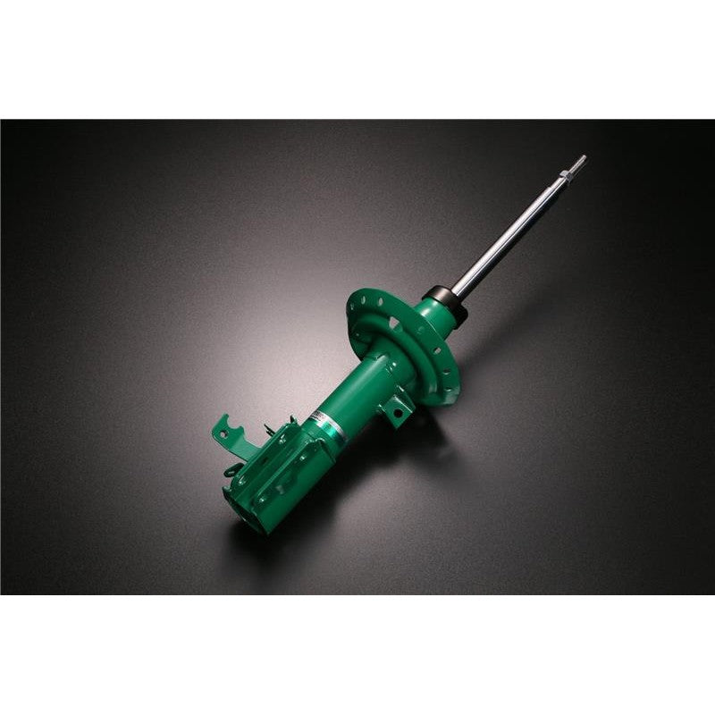 Tein EnduraPro front left shock absorber in green finish for 2005-2014 Ford Mustang