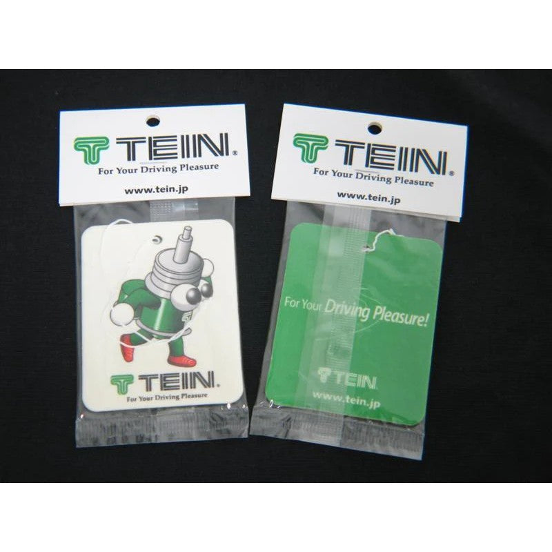 Tein branded hanging air freshener featuring the vanilla scent and manufacturer part number TN028-001.