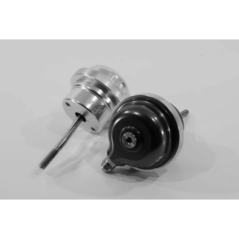 Black TiAL Sport MV-I 2.5 internal wastegate actuator with straight rod assembly