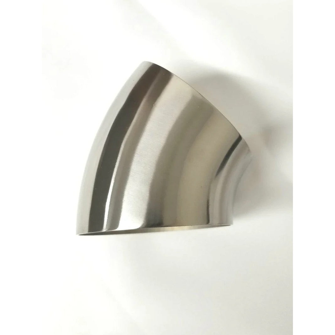 Ticon Industries 3-inch 45-degree titanium elbow with 1D 3-inch center line radius and 1.2mm wall thickness