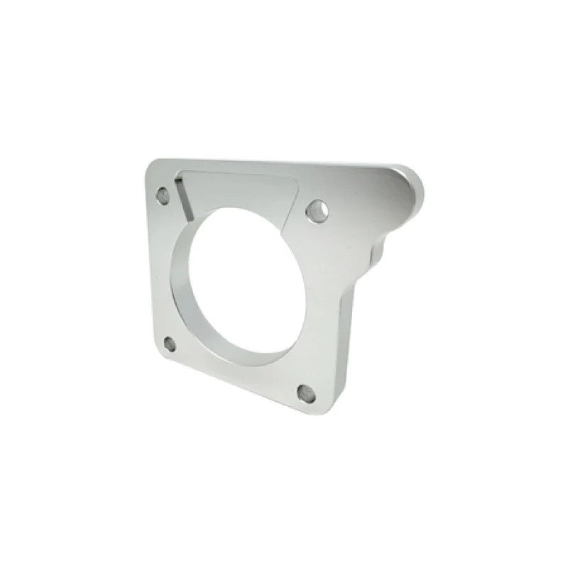 Torque Solution machined aluminum throttle body adapter plate for Subaru WRX DBC to DBW manifold conversion