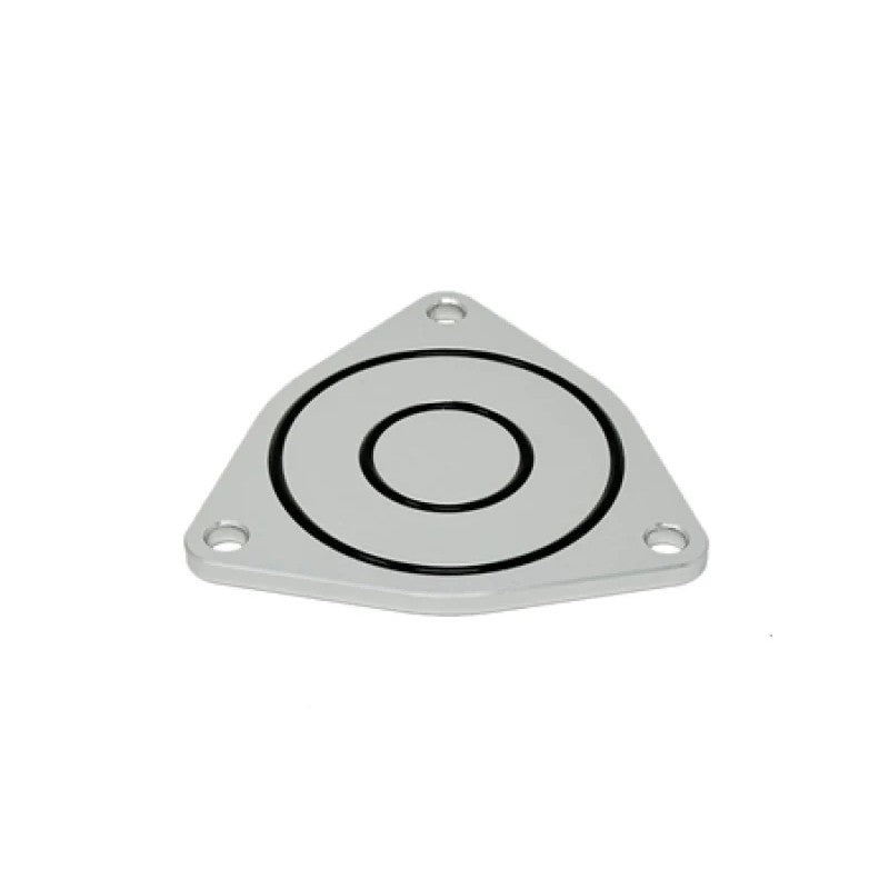 Torque Solution CNC machined blow off valve block off plate for 2010+ Hyundai Genesis Coupe 2.0T compressor housing