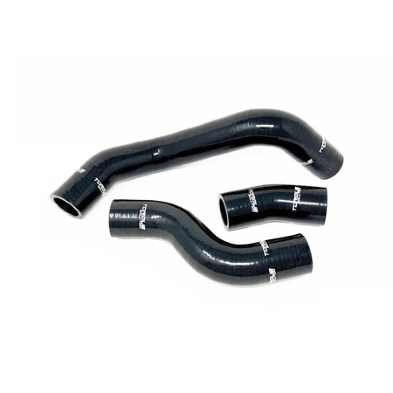 Torque Solution black silicone upper and lower radiator hoses for 2013+ Subaru BRZ, Scion FR-S, and Toyota 86.