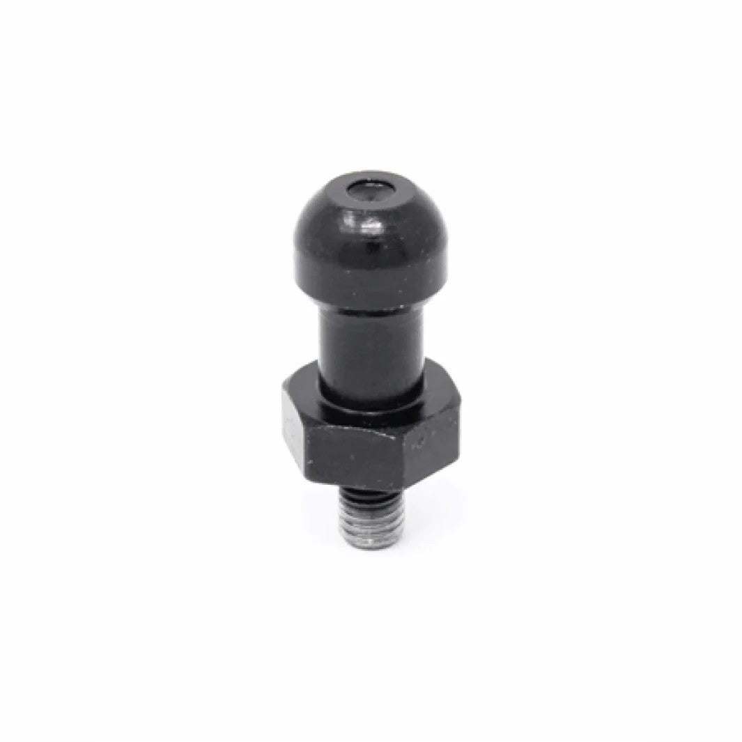 Black oxide coated billet steel clutch fork pivot for 2015-2023 Subaru WRX 6-speed and BRZ manual transmissions.