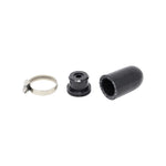 Torque Solution black sound suppression chamber for 2016-2018 Ford Focus RS charge piping