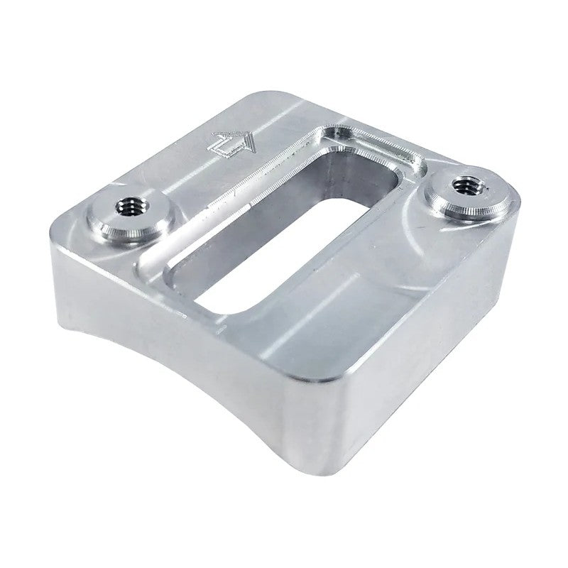 Torque Solution aluminum weld-on flange for Hitachi-style mass air flow sensor on 3-inch intake piping.