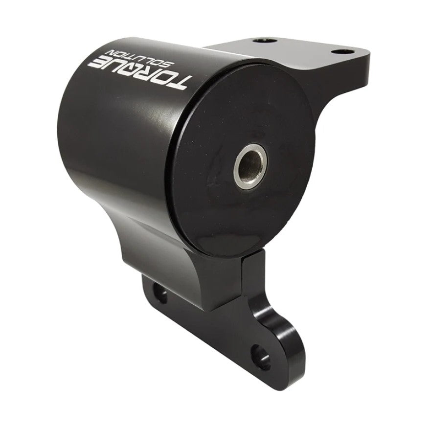 Billet aluminum transmission mount with polyurethane bushing for 2008-2015 Mitsubishi Lancer Evolution X and Ralliart.