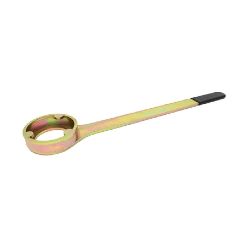 Heavy-duty laser-cut steel Torque Solution intake cam sprocket tool for Subaru AVCS engines.