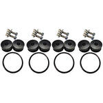 Black anodized Torque Solution billet bumper quick release kit combo including fasteners and mounting hardware.