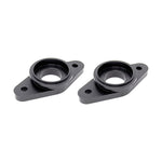 Torque Solution black billet aluminum adapter for TiAL blow-off valve installation on Nissan GT-R R35